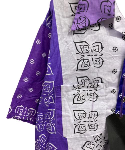 Needles（ニードルズ）Needles (ニードルズ) JOURNAL STANDARD (ジャーナルスタンダード) 別注 バンダナ柄オープンカラーシャツ パープル サイズ:Mの古着・服飾アイテム