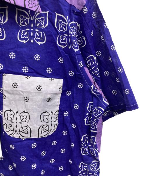 Needles（ニードルズ）Needles (ニードルズ) JOURNAL STANDARD (ジャーナルスタンダード) 別注 バンダナ柄オープンカラーシャツ パープル サイズ:Mの古着・服飾アイテム