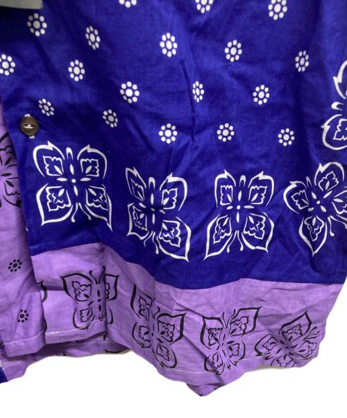 Needles（ニードルズ）Needles (ニードルズ) JOURNAL STANDARD (ジャーナルスタンダード) 別注 バンダナ柄オープンカラーシャツ パープル サイズ:Mの古着・服飾アイテム