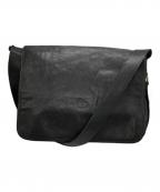 IL BISONTEイル ビゾンテ）の古着「レザーショルダーバッグ」｜ブラック