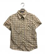 BURBERRY BLUE LABELバーバリー ブルー レーベル）の古着「ノヴァチェック半袖シャツ」｜ベージュ