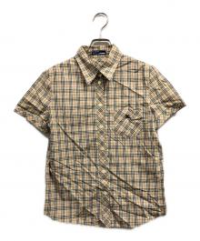 BURBERRY BLUE LABEL（バーバリー ブルー レーベル）の古着「ノヴァチェック半袖シャツ」｜ベージュ
