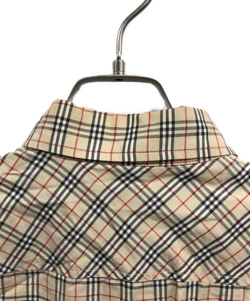 BURBERRY BLUE LABEL（バーバリー ブルー レーベル）BURBERRY BLUE LABEL (バーバリー ブルー レーベル) ノヴァチェック半袖シャツ ベージュ サイズ:38の古着・服飾アイテム