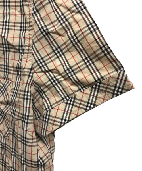 BURBERRY BLUE LABEL（バーバリー ブルー レーベル）BURBERRY BLUE LABEL (バーバリー ブルー レーベル) ノヴァチェック半袖シャツ ベージュ サイズ:38の古着・服飾アイテム