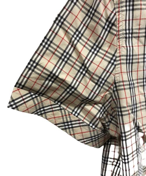 BURBERRY BLUE LABEL（バーバリー ブルー レーベル）BURBERRY BLUE LABEL (バーバリー ブルー レーベル) ノヴァチェック半袖シャツ ベージュ サイズ:38の古着・服飾アイテム