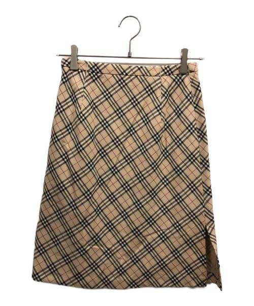BURBERRY BLUE LABEL（バーバリー ブルー レーベル）BURBERRY BLUE LABEL (バーバリー ブルー レーベル) ノヴァチェックスカート/BURBERRY BLUE LABEL/BURBERRYスカート ベージュ サイズ:36の古着・服飾アイテム