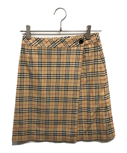 BURBERRY BLUE LABEL（バーバリー ブルー レーベル）BURBERRY BLUE LABEL (バーバリー ブルー レーベル) ノヴァチェックスカート/BURBERRY BLUE LABEL/BURBERRYスカート ベージュ サイズ:36の古着・服飾アイテム