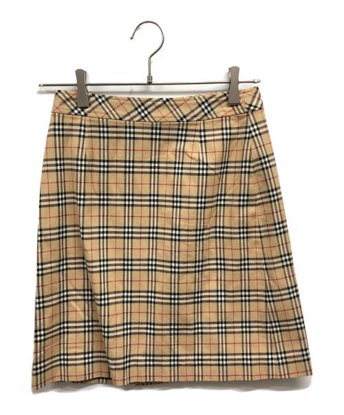 BURBERRY BLUE LABEL（バーバリー ブルー レーベル）BURBERRY BLUE LABEL (バーバリー ブルー レーベル) ノヴァチェックスカート/BURBERRY BLUE LABEL/BURBERRYスカート ベージュ サイズ:36の古着・服飾アイテム