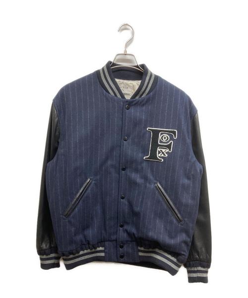 FOX BROTHERS（フォックスブラザーズ）FOX BROTHERS (フォックスブラザーズ) SKOOKUM (スクーカム) スタジャン ネイビー サイズ:Mの古着・服飾アイテム