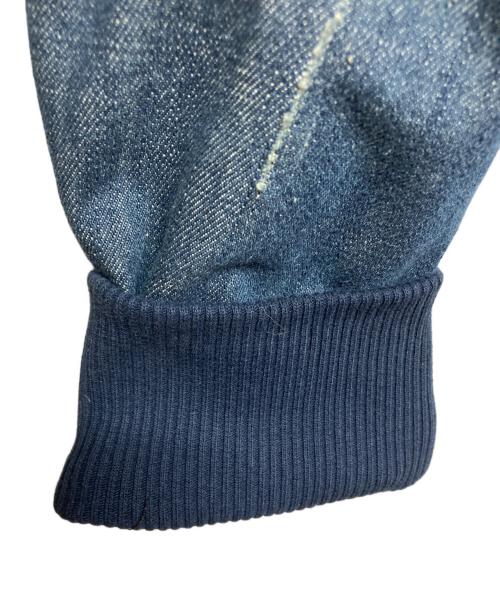 DIESEL（ディーゼル）DIESEL (ディーゼル) デニム切替ジップパーカー ネイビー サイズ:Mの古着・服飾アイテム