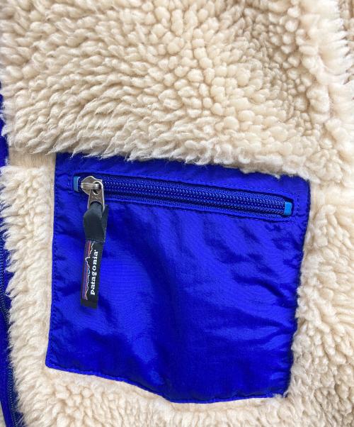 Patagonia（パタゴニア）Patagonia (パタゴニア) Classic Retro Cardigan ベージュ×ブルー サイズ:Mの古着・服飾アイテム