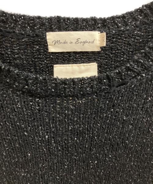 Omar Afridi（オマールアフリディ）Omar Afridi (オマールアフリディ) サイドスリットコットンニット ブラック サイズ:XLの古着・服飾アイテム