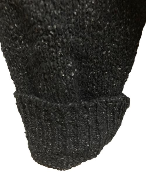 Omar Afridi（オマールアフリディ）Omar Afridi (オマールアフリディ) サイドスリットコットンニット ブラック サイズ:XLの古着・服飾アイテム