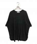 Graphpaperグラフペーパー）の古着「Waffle S/S Crew Neck Tee」｜ブラック