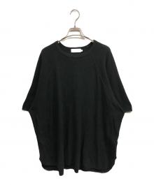 Graphpaper（グラフペーパー）の古着「Waffle S/S Crew Neck Tee」｜ブラック
