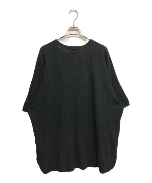 Graphpaper（グラフペーパー）Graphpaper (グラフペーパー) Waffle S/S Crew Neck Tee ブラック サイズ:Freeの古着・服飾アイテム