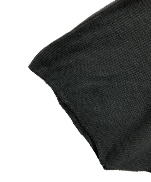 Graphpaper（グラフペーパー）Graphpaper (グラフペーパー) Waffle S/S Crew Neck Tee ブラック サイズ:Freeの古着・服飾アイテム