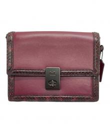 COACH（コーチ）の古着「レザーショルダーバッグ」｜ボルドー