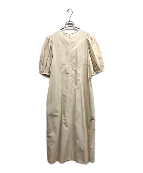 6(ROKU) BEAUTY&YOUTH（ロク ビューティーアンドユース）6(ROKU) BEAUTY&YOUTH (ロク ビューティーアンドユース) VOLUME SHORT SLEEVE DRESS/6(ROKU) BEAUTY&YOUTHワンピース ベージュ サイズ:36の古着・服飾アイテム