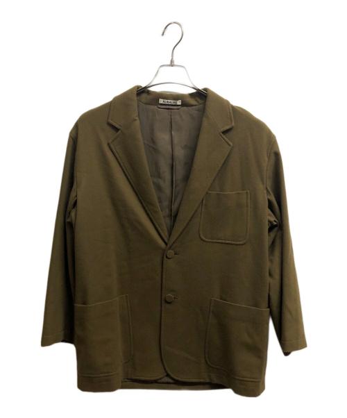 AURALEE（オーラリー）AURALEE (オーラリー) SUPER SOFT WOOL FLANNEL JACKET オリーブ サイズ:3の古着・服飾アイテム