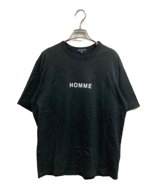 COMME des GARCONS HOMME（コムデギャルソン オム）COMME des GARCONS HOMME (コムデギャルソン オム) HOMMEロゴプリントTシャツ ブラック サイズ:Mの古着・服飾アイテム