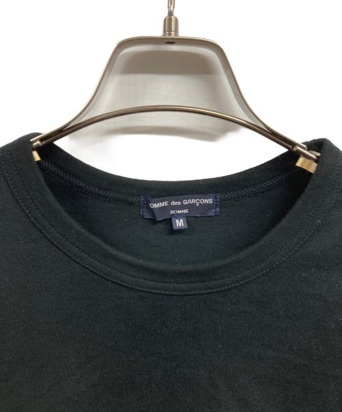 COMME des GARCONS HOMME（コムデギャルソン オム）COMME des GARCONS HOMME (コムデギャルソン オム) HOMMEロゴプリントTシャツ ブラック サイズ:Mの古着・服飾アイテム