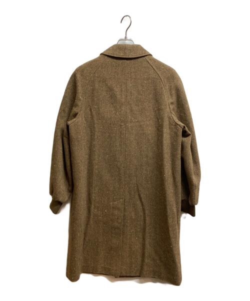 FRANKLIN TAILORED（フランクリンテーラード）FRANKLIN TAILORED (フランクリンテーラード) ツイードステンカラーコート ブラウン サイズ:3の古着・服飾アイテム