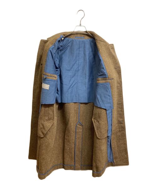FRANKLIN TAILORED（フランクリンテーラード）FRANKLIN TAILORED (フランクリンテーラード) ツイードステンカラーコート ブラウン サイズ:3の古着・服飾アイテム