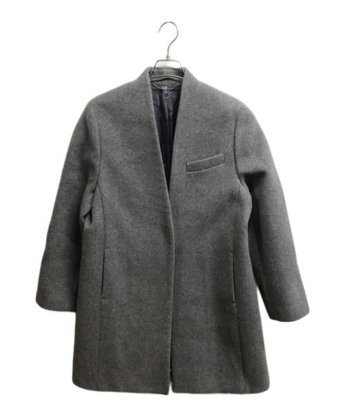 L'appartement（アパルトモン）L'Appartement (アパルトモン) 21AW No collar chester COAT グレー サイズ:36の古着・服飾アイテム