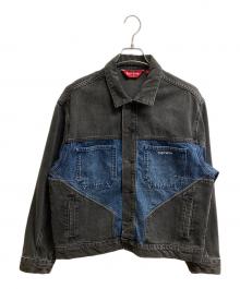 SUPREME（シュプリーム）の古着「22FW 2-Tone Paneled Denim Jacket」｜インディゴ×ブラック