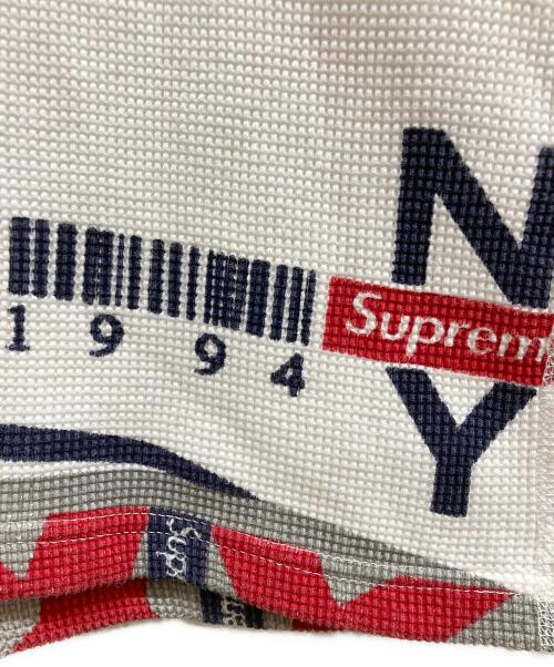 SUPREME（シュプリーム）Supreme (シュプリーム) 18FW NY Waffle Thermal ホワイト サイズ:Mの古着・服飾アイテム