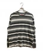 SUPREMEシュプリーム）の古着「20SS Fade Stripe L/S Top」｜グレー