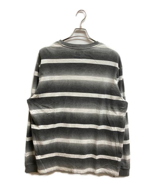 SUPREME（シュプリーム）Supreme (シュプリーム) 20SS Fade Stripe L/S Top グレー サイズ:Mの古着・服飾アイテム