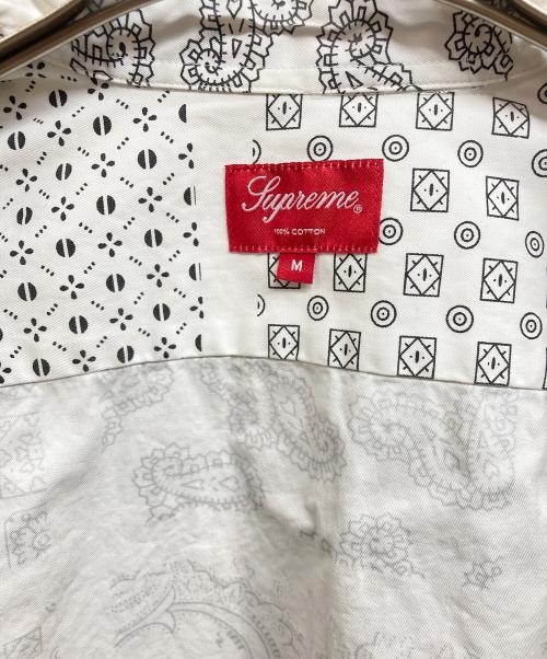 SUPREME（シュプリーム）Supreme (シュプリーム) 20SS Paisley Grid Shirt ホワイト サイズ:Mの古着・服飾アイテム