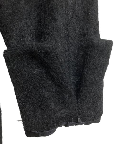 M'S GRACY（エムズグレイシー）M'S GRACY (エムズグレイシー) リボンモチーフアンゴラウールコート ブラック サイズ:38の古着・服飾アイテム