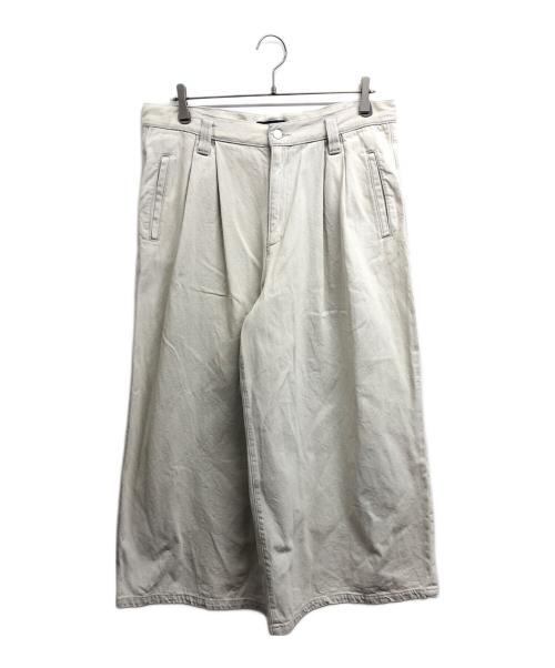 JOURNAL STANDARD（ジャーナルスタンダード）JOURNAL STANDARD (ジャーナルスタンダード) ビッグタックデニム ホワイト サイズ:38の古着・服飾アイテム