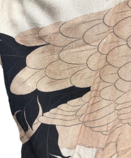 BUDSPOOL（バッズプール）BUDSPOOL (バッズプール) GAKKIN (ガッキン) 赤目鶴 HAWAIIANSHIRT OFF WHITE サイズ:XLの古着・服飾アイテム