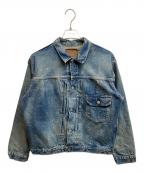 orSlowオアスロウ）の古着「1st Type ペイント加工デニムジャケット」｜インディゴ