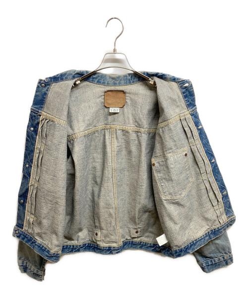 orSlow（オアスロウ）orSlow (オアスロウ) 1st Type ペイント加工デニムジャケット インディゴ サイズ:XLの古着・服飾アイテム