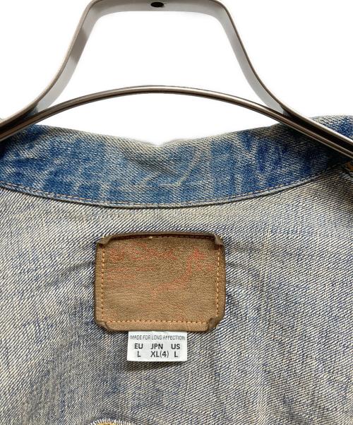 orSlow（オアスロウ）orSlow (オアスロウ) 1st Type ペイント加工デニムジャケット インディゴ サイズ:XLの古着・服飾アイテム