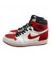 NIKE (ナイキ) AIR JORDAN 1 RETRO HIGH OG ハイカットスニーカー WHITE/UNIVERSITY RED-BLACK サイズ:US9：8000円