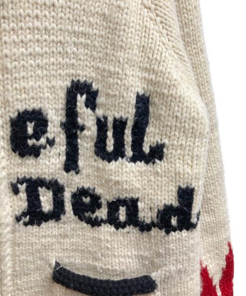 CANADIAN SWEATER（カナディアンセーター）CANADIAN SWEATER (カナディアンセーター) Grateful Dead (グレイトフル・デッド) カウチンニットカーディガン アイボリー サイズ:ーの古着・服飾アイテム