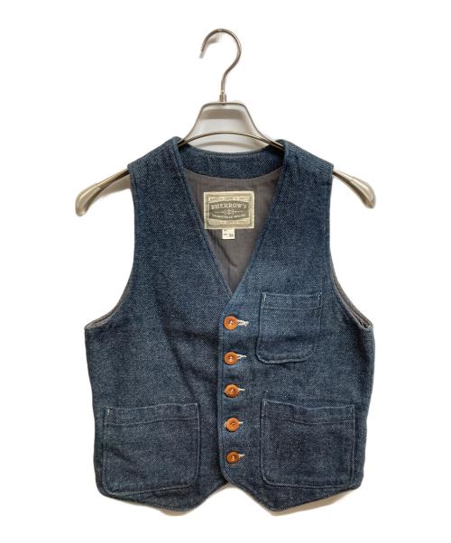 Pherrow's（フェローズ）PHERROW'S (フェローズ) ワークベスト ネイビー サイズ:36の古着・服飾アイテム