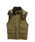 GERUGA PERFORMANCEゲルガ パフォーマンス）の古着「ミリタリーフーデッドベスト」｜グリーン