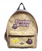 COACH×DISNEYコーチ×ディズニー）の古着「コラボバックパック」｜ベージュ