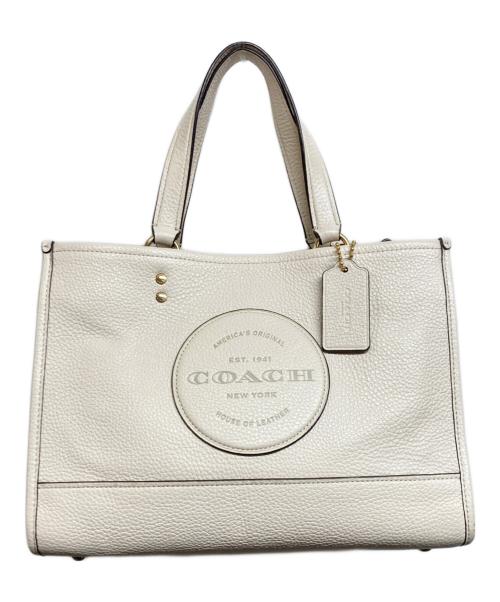 COACH（コーチ）COACH (コーチ) ハンドバッグ ホワイトの古着・服飾アイテム