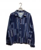 KITHキス）の古着「Geometric Cohen Shirt」｜ネイビー