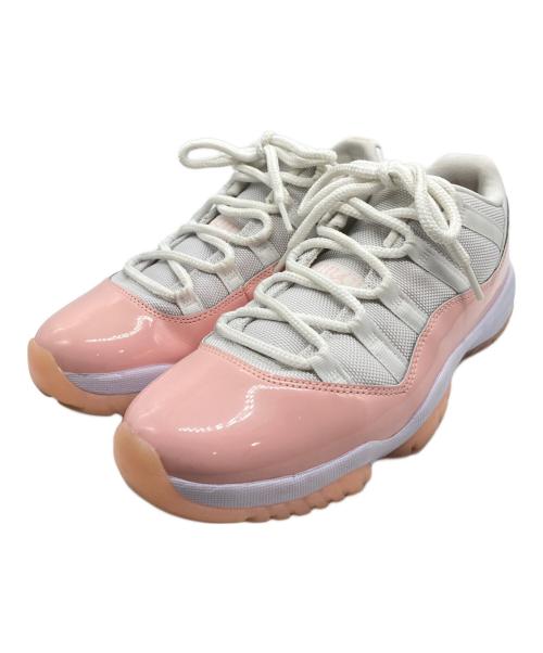 NIKE（ナイキ）NIKE (ナイキ) WMNS AIR JORDAN 11 RETRO LOW ローカットスニーカー ホワイト×ピンク サイズ:US8.5の古着・服飾アイテム