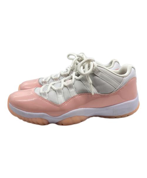 NIKE（ナイキ）NIKE (ナイキ) WMNS AIR JORDAN 11 RETRO LOW ローカットスニーカー ホワイト×ピンク サイズ:US8.5の古着・服飾アイテム