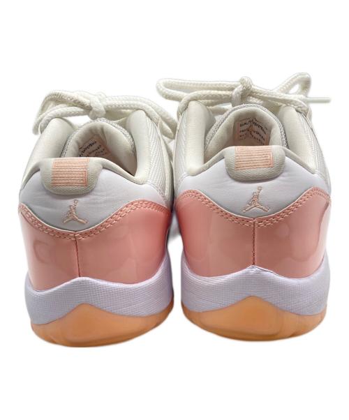 NIKE（ナイキ）NIKE (ナイキ) WMNS AIR JORDAN 11 RETRO LOW ローカットスニーカー ホワイト×ピンク サイズ:US8.5の古着・服飾アイテム